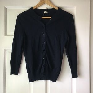 J. Crew Navy Blue Cardigan!!